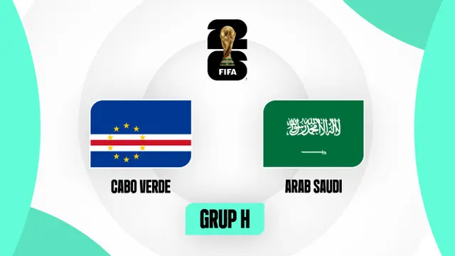 Link Live Streaming Piala Dunia 2026: Tanjung Verde Vs Arab Saudi